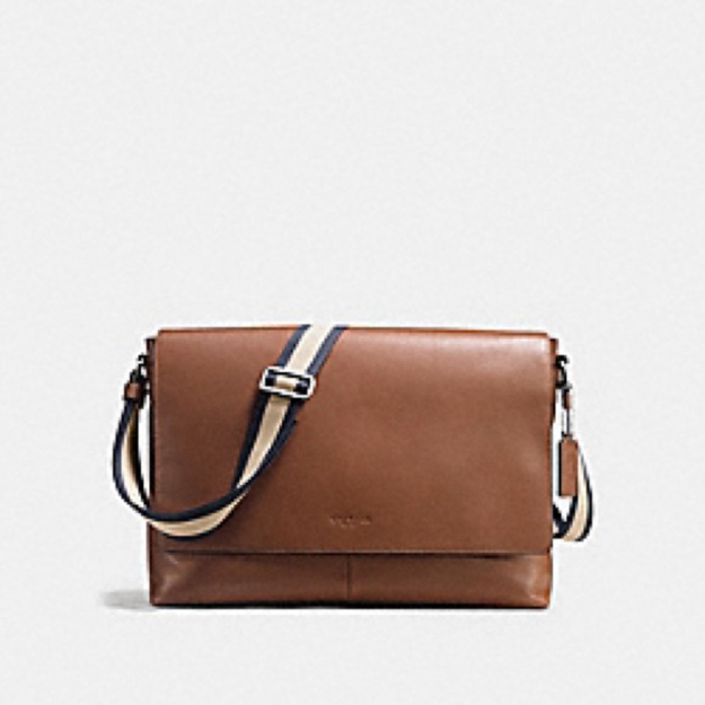 CHARLES MESSENGER IN SMOOTH LEATHER (COACH F54792) laptop/briefcase/messenger.